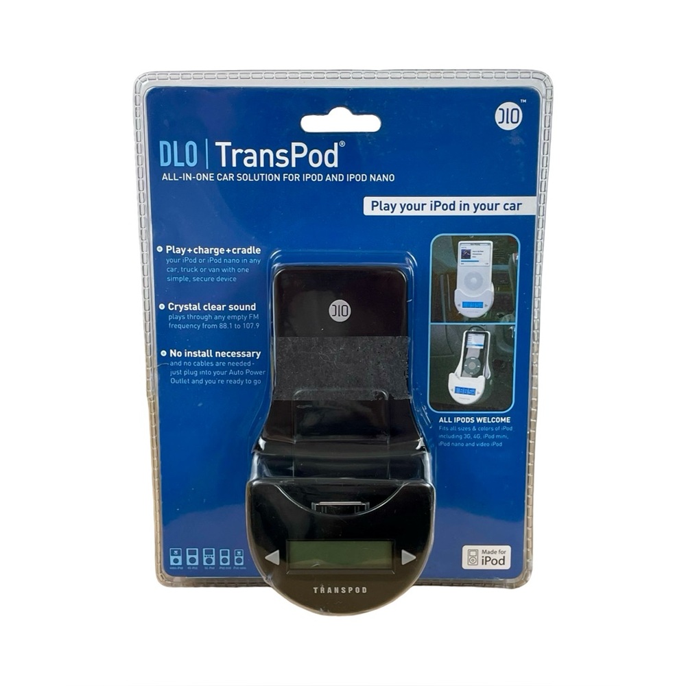 DLO TransPod All-in-One Car FM Transmitter & Charger for iPod and iPod Nano